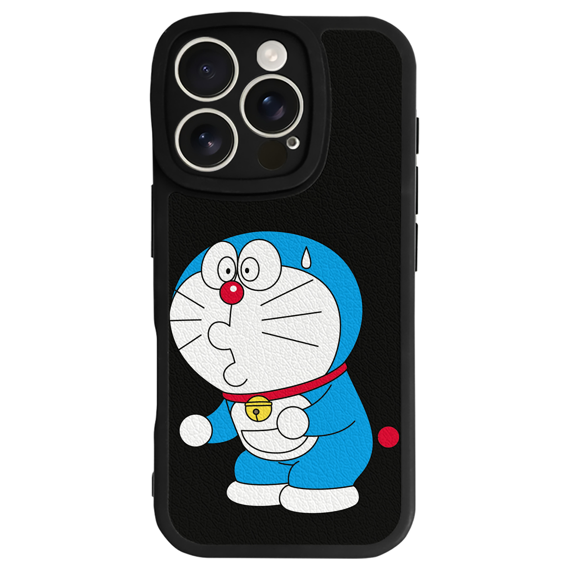 （画像用） ドラえもん Doraemon 【iPhone 16シリーズ対応】シリコンスマホケース（レザー調） 材質：シリコン